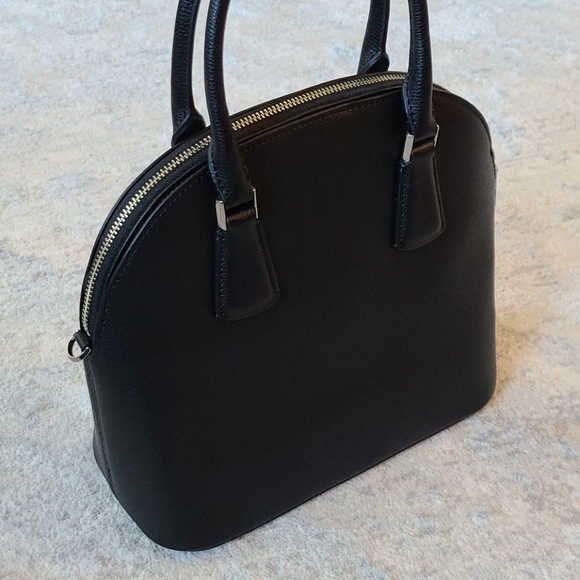 Kate Spade Large Sylvia Dome Satchel Black Leather - Picture 5 of 10